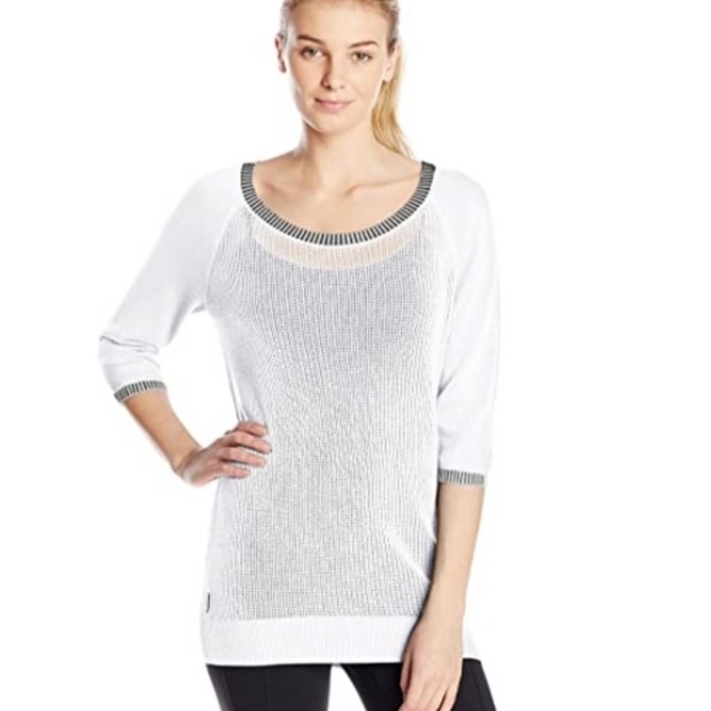 Lole Mable Mesh Tunic Knit Sweater S